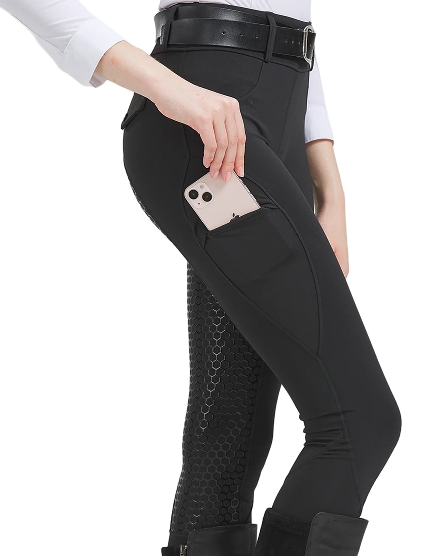 Pantalones de montar Four Seasons Breeches para mujer, pantalones deportivos ecuestres profesionales, pantalones antideslizantes de silicona para montar, resistentes al desgaste, de alta elasticidad.